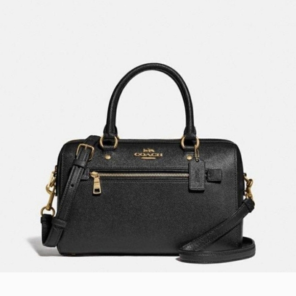 Coach Rowan Leather Satchel Bag Amazon Green NWT - Picture 6 of 10